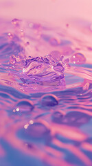 Naklejka na ściany i meble water drops on purple