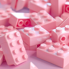 Pink legos
