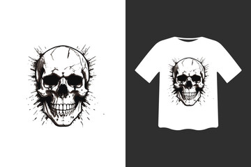 Premium Skull T-shirt Design vector
