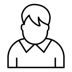 Obraz premium user line icon