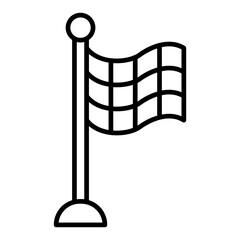 flag line icon