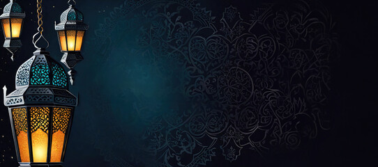 Fototapeta na wymiar ramadan kareem islamic greeting card background illustration