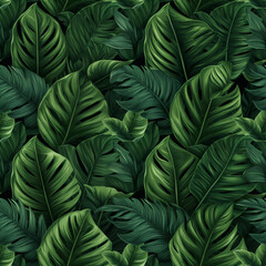 background of leaves ai generative 