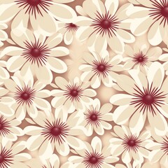 Fototapeta na wymiar beige graphical abstract small flower 2D graphical background 