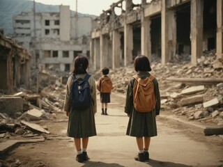 City destroy and chilled are leafless 