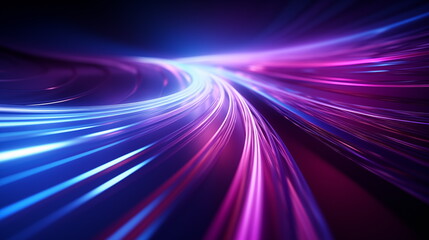 Fototapeta na wymiar Neon violet,purple lines on black background. design for background, banner and wallpaper. Generated AI
