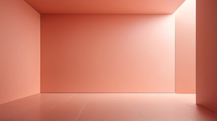 empty room with pale pink wall