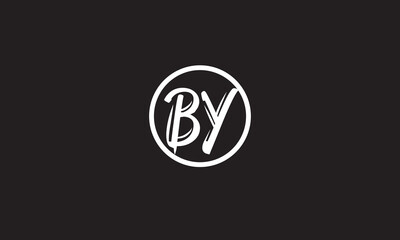 BY, YB, Y , B Abstract Letters Logo Monogram  © saba