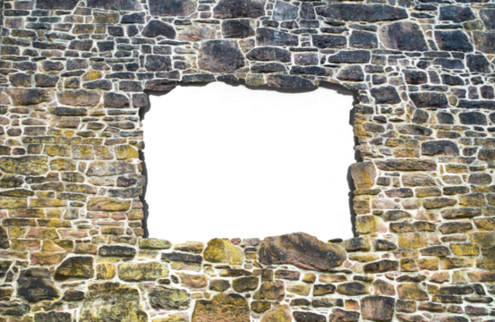 Mauer aus Natursteinen