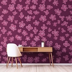 purple graphical abstract small flower 2D graphical background 