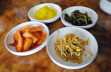 Korean food appetizers, Stir-fried bean sprout and soy sauce