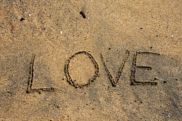Beach Love Notes: Writing 'Love' in the Sand