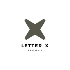 Initial letter X logo vector design