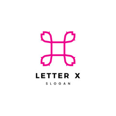 Initial letter X logo vector