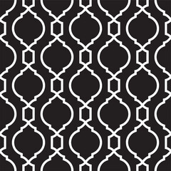 Abstract pattern in Arabian style. Seamless geometric vector background