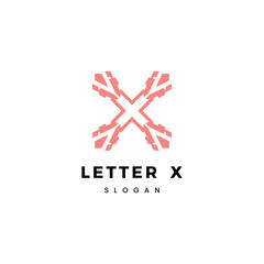 Initial letter X logo vector