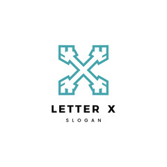 Fototapeta premium Initial letter X logo vector