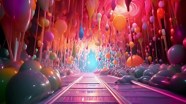 Transform your sensory perception as this video launches you into a colorful and immersive trip, where reality is infinitely malleable and nothing is as it seems.