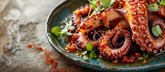 Italian Octopuse in Spicy Indulge in the exotic flavors of our Italian Octopus in Spicy Sauce a dish that will tantalize your taste buds and leave you craving for more Made with the freshest in
