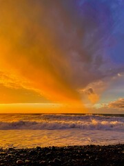 Obraz premium sunset over the sea 