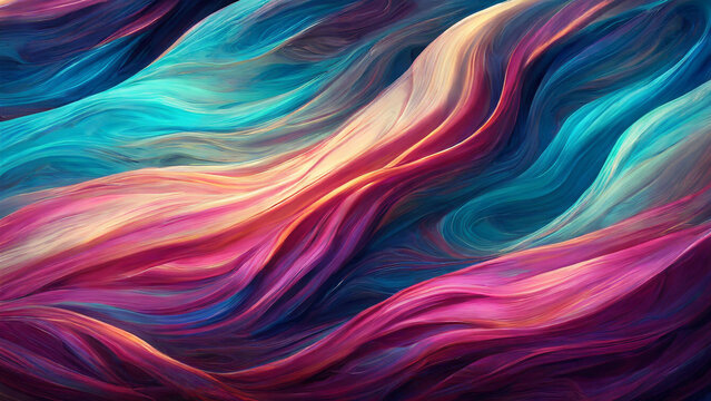 Fundo Abstrato em Gradiente de Roxo, Rosa, Azul-claro, Turquesa e Teal. Cores Belas, Vibrantes e Coloridas.