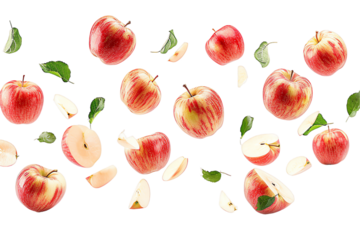 Red Apple Seamless Pattern Background