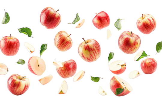 Red Apple Seamless Pattern Background