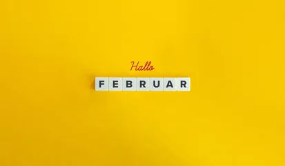 Fotobehang Hallo Februar. © photoopus