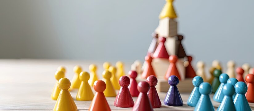 A hierarchical system within a company or organization Leadership teamwork feedback in the team Cooperation collaboration Hierarchy in the company Business management and giving orders to staff