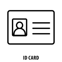 Id Card, icon, Id Card, Identification, Identity, Card, Badge, Credential, License, ID, Personal Card, Membership Card