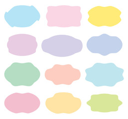 colorful different geometric shapes set