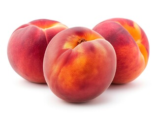 peaches closeup, realistic illustration