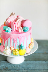 Birthday cake. Close-up