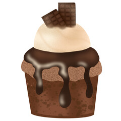 Obraz premium Chocolate cupcakes