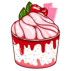 Strawberry ice cream