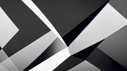 Wallpaper in black, white and shades of gray with a geometric abstract 4K texture