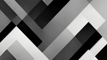 Wallpaper in black, white and shades of gray with a geometric abstract 4K texture - obrazy, fototapety, plakaty