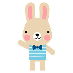 Easter bunny rabbits and Easter eggs, Welcome spring season, 