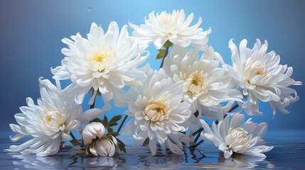 Obraz premium The bouquet of white flowers.