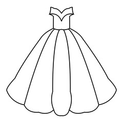  wedding dress icon