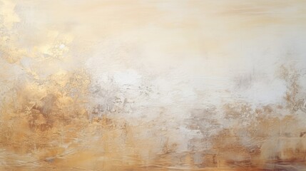 Abstract painting in grey and silver with gold accents, modern decoration, contemporary art
