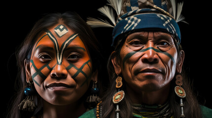 The portraits of indigenous tribes in the Amazon rainforest capture intimate moments that convey a deep emotional connection to their heritage. The images reveal the pride, resilience, and unique cult