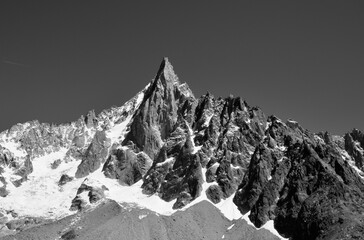 Pic montagneux , Alpes, Chamonix, France