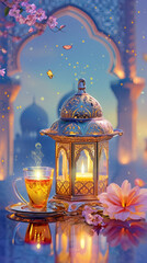 lantern and candle