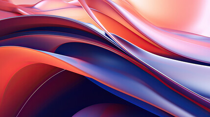 Volume & Shapes abstract background, conveying sense of depth, dimension, and modern sophistication Ai Generative