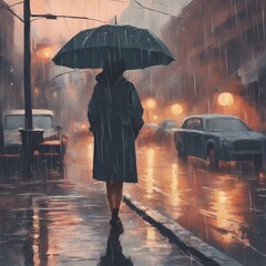 Cozy Rainy Day Atmosphere: An Abstract Compilation of Rainy Day Pictures and Playlist Names