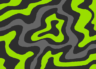 Abstract background with wavy lines pattern. Simple oil painting texture. Army camouflage pattern