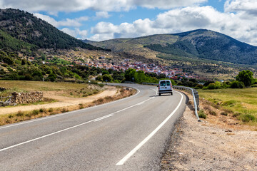 Fototapeta premium Road to St. Juan de la Nava. Avila. Spain. Europe.