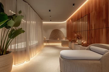 Fotobehang Spa aesthetics, spa interior © DK_2020