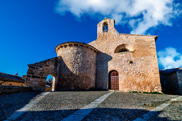 St. Miguel hermitage in Maderuelo. Segovia. Spain. Europe.